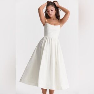 House of CB Lolita Corset Cotton Fit & Flare Dress- Small